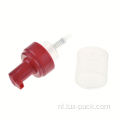 Schuimzeepdispenser fles past in staat Pompkoppen handzeep plastic pomp wit